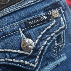 dark blue miss me jeans